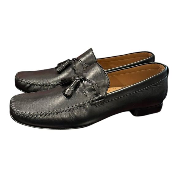 New Mezlan E6827 Black Leather Slip-on Loafers Dress Shoes 11.5 main image 6